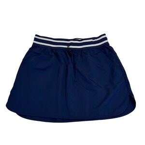 Offline by Aerie Navy Blue Striped Waistband Active Skort Pockets Women's Size M